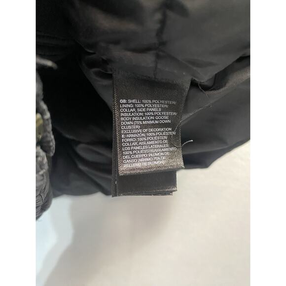 The North Face Puffer Jacket Womens Large Black 550 Fill Goose Down Outerwear - Picture 8 of 11